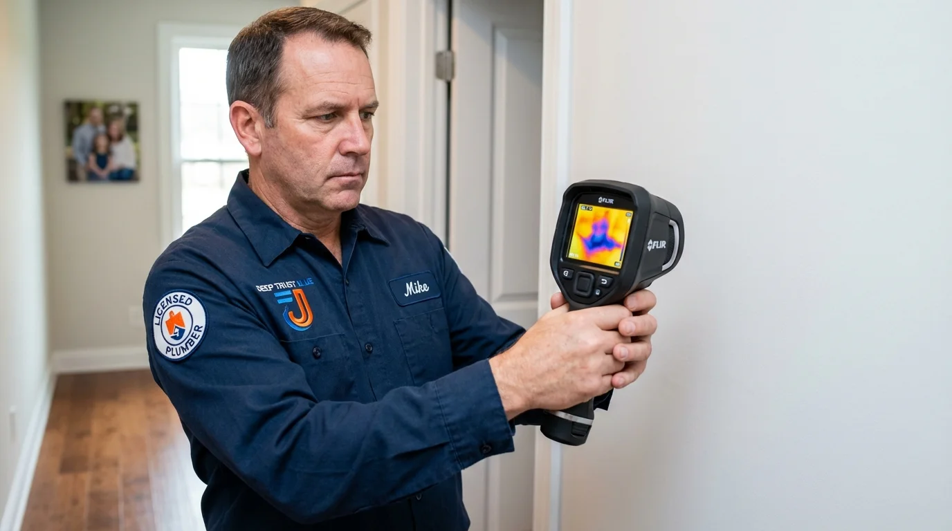 Thermal imaging leak detection by Johns Plumbing LLC in Pirtleville